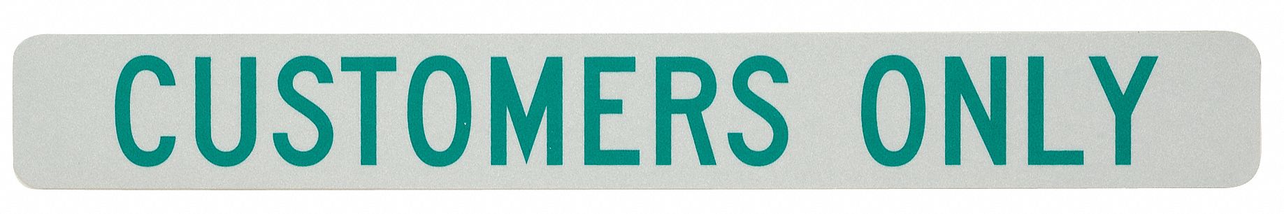 Customer Parking Sign 2-1/2 x 20 