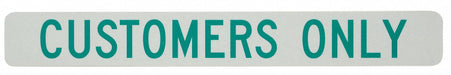 Customer Parking Sign 2-1/2 x 20 