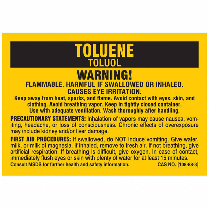 NFPALabel 2inH 2-7/8inW Polyester PK25