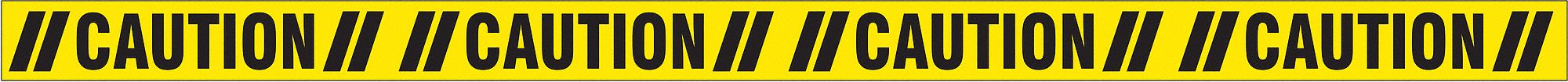 Floor Tape Black/Yellow 3 inx60 ft Roll