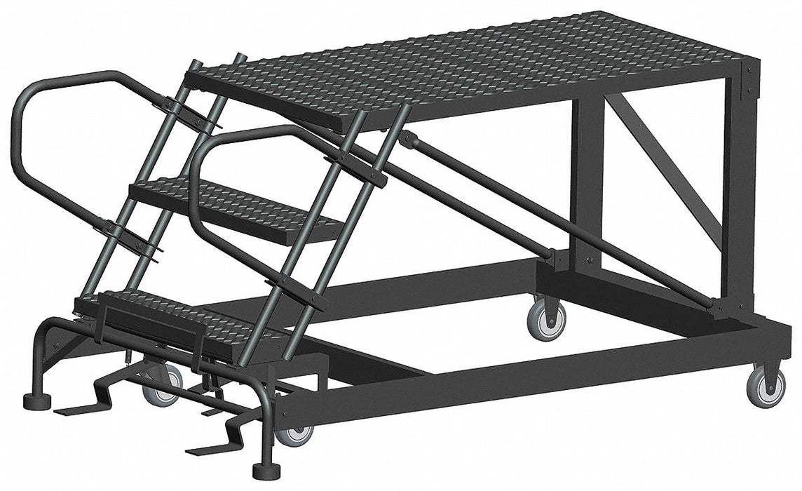 Roll Work Platform Steel Single 30 In.H