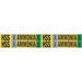 Pipe Marker Ammonia 1 1/8in H 7in W