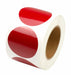 Floor Tape Red 3 inx3 in Circle PK500