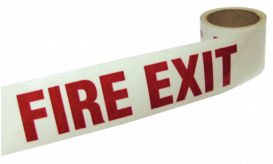 Floor Tape Red/White 3 inx15 ft Roll
