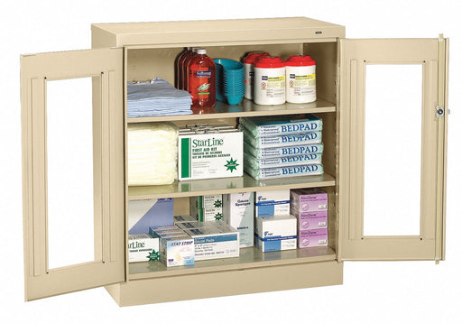 Storage Cabinet 42 x36 x18 MdGry 2Shlv
