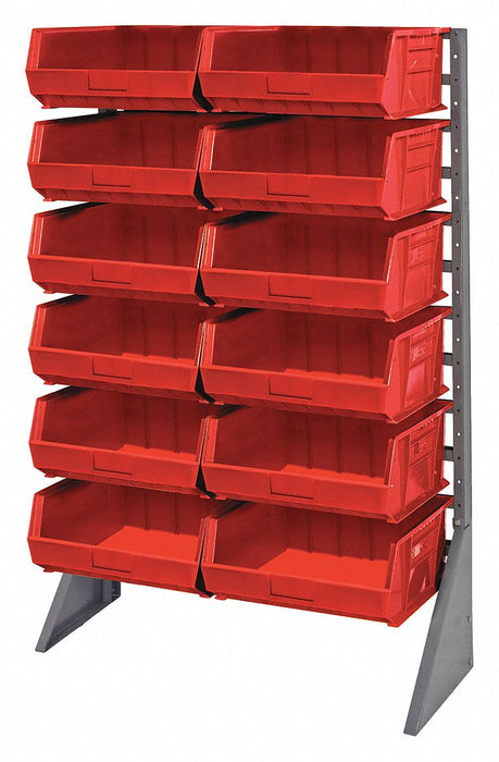 F1614 BinRailFlrRck 36inx54inx15in LdCp 50 lb