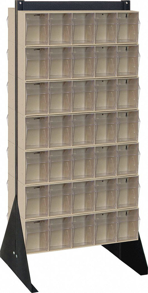 Bin Storage Rack Powder Coated 52 in