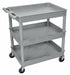 M6549 Utility Cart 400 lb Cap. PE 3 Shelves