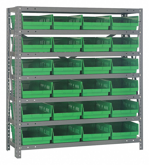 E1524 Bin Shlvng 18inx39inx36in Green