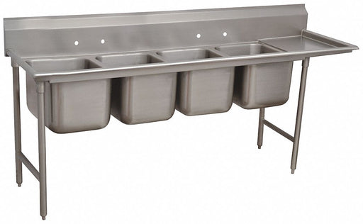 Scullery Sink 101 x27 x42 Silver
