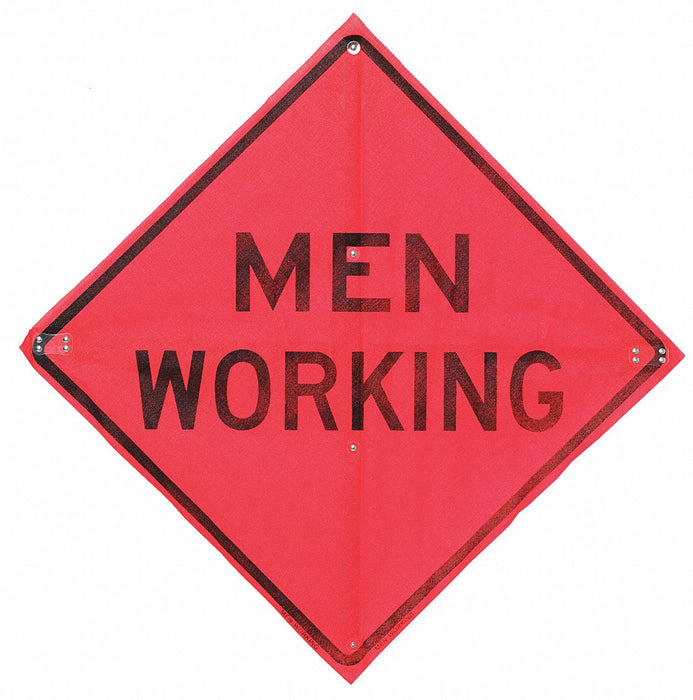 Traffic Sign 36 in x 36 in Orange