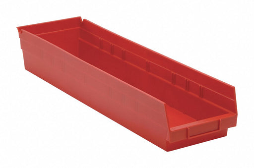 F0622 ShelfBin 23.625inL 6.625inW Plastic