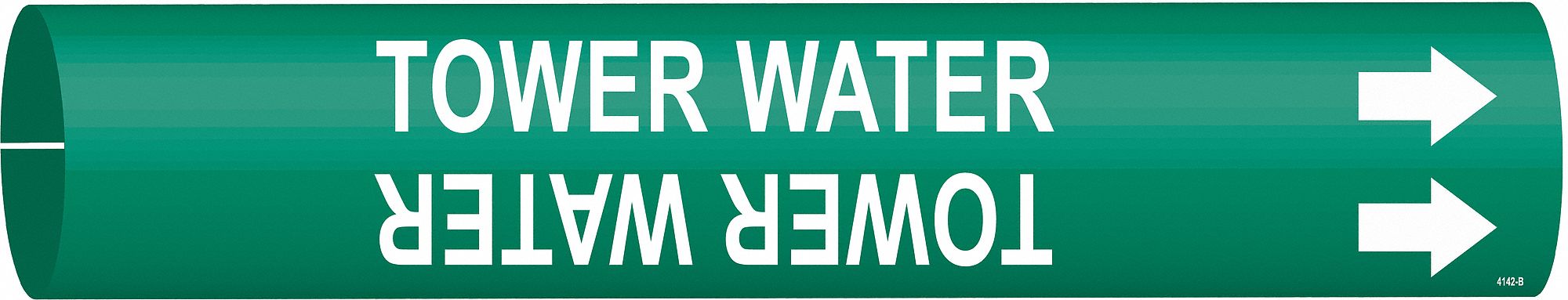 Pipe Marker Tower Water 7/8in H 7/8in W