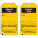 Tag Black/Yellow 5-3/4inH 3inW PK10