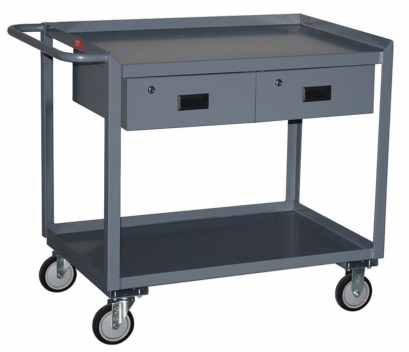 Mobile Wrkstion Steel 48 L 24 W 2 Shelf