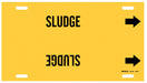 Pipe Marker Sludge 8 in H 16 in W