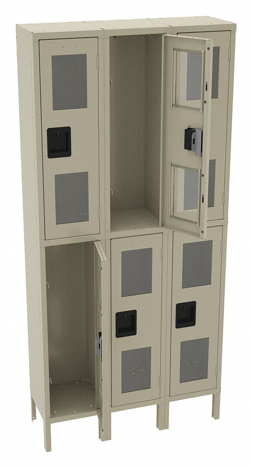 Wrdrb Lckr 2x3Lckr Sand 78 x36 x12 Assm