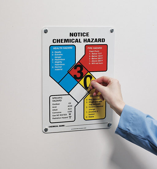 NFPA Sign Aluminum 14 in H 10 in W