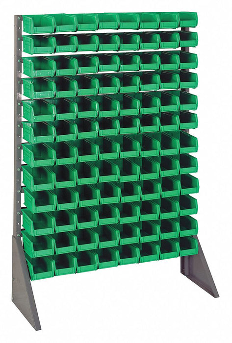 F1609 BinRailFlrRck 15inx54inx36in LdCp 50 lb