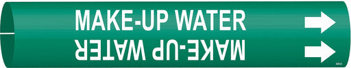 Pipe Marker Make Up Water 2 13/16in H
