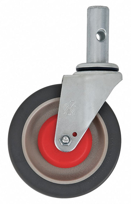Wheel 250 lb Silver Polyurethane