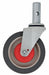 Wheel 250 lb Silver Polyurethane