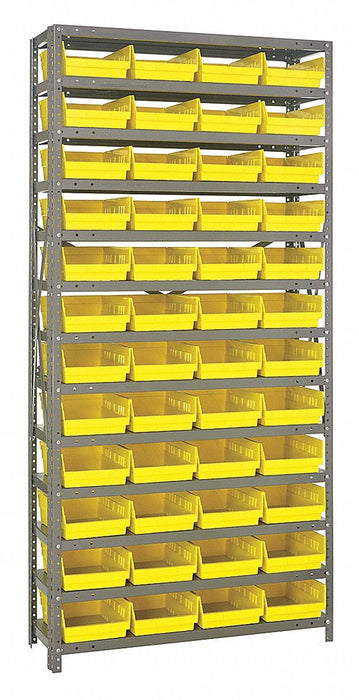 E1517 Bin Shlvng 18inx75inx36in Yellow