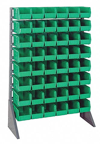 E1532 BinRailFlrRck 15inx54inx36in LdCp 37 lb