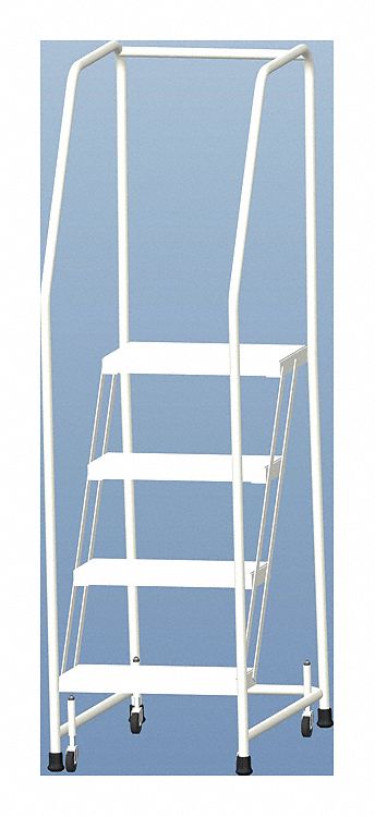 Rolling Ladder Aluminum 38 In.H
