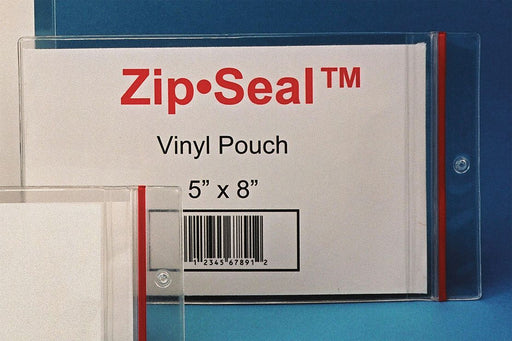Label Holder Clear Zip Sealed Pouch PK25