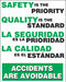 Safety Poster 22 in x 17 in Plastic