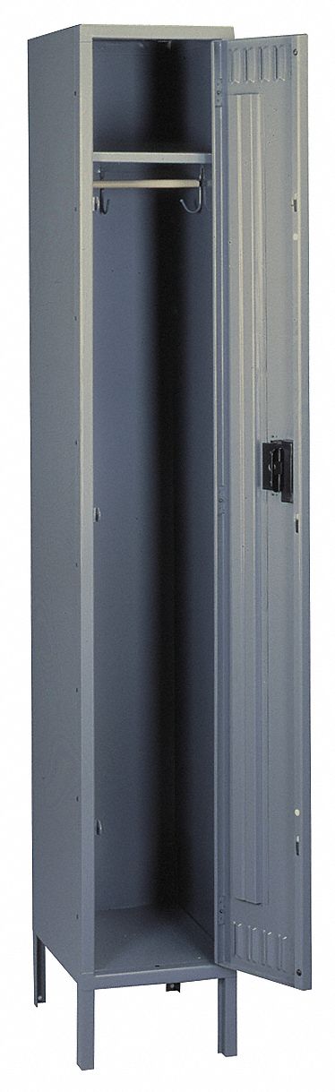 F0409 Lckr 1x1Lckr Gray 66 x12 x18 UnAssm