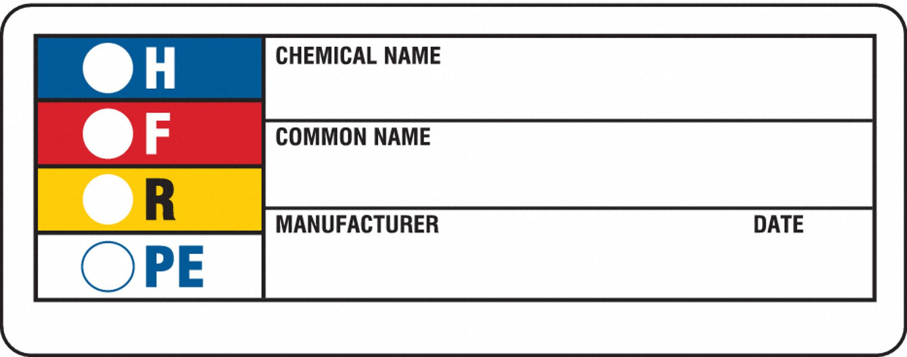 HMIG Label 1-1/2 in H Paper PK1000