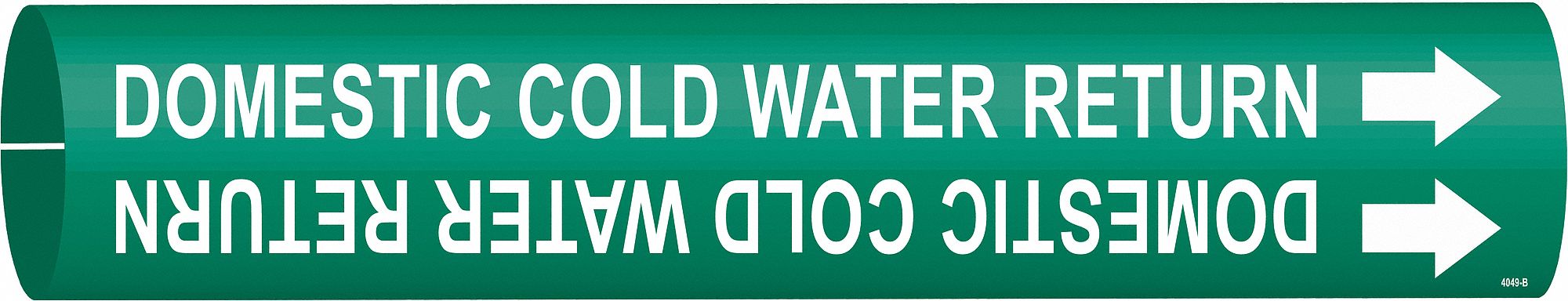 Pipe Marker Domestic Cold Water Return