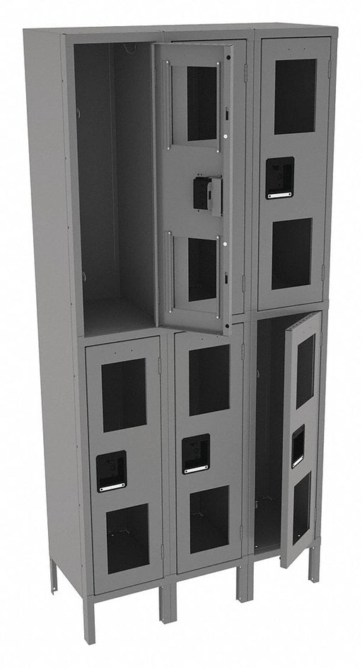 Wrdrb Lckr 2x3Lckr Gray 78 x36 x15 Assm