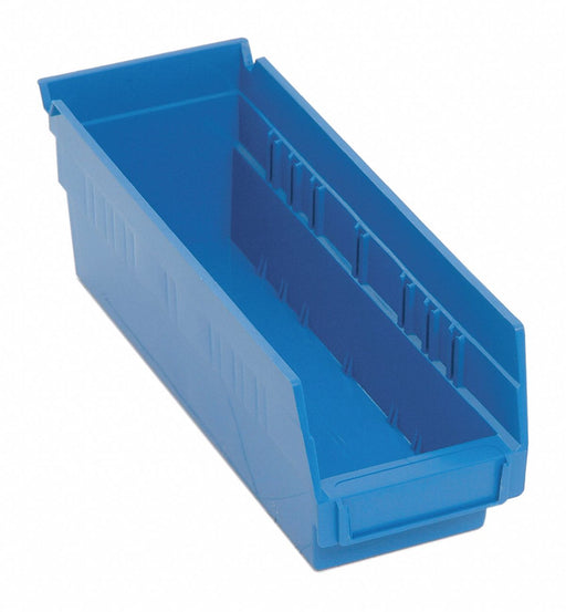 F0613 ShelfBin 11.625inL 4.125inW Plastic