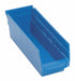 F0613 ShelfBin 11.625inL 4.125inW Plastic