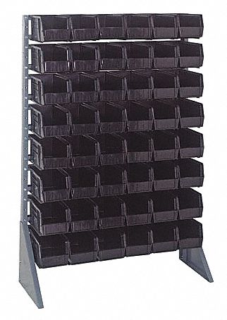 E1532 BinRailFlrRck 15inx54inx36in LdCp 37 lb