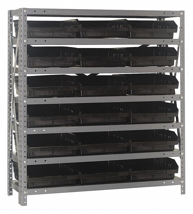 E1525 Bin Shlvng 18inx39inx36in Black