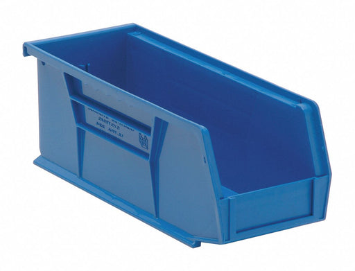 E1526 Hang and Stack Bin Blue PP 4 in