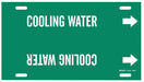 Pipe Marker Cooling Water 8 in H 16 in W