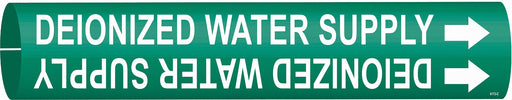 Pipe Marker Deionized Water Supply 2in H