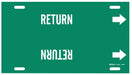 Pipe Marker Return 10 in H 32 in W