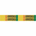Pipe Marker Ammonia 1 1/8in H 7in W