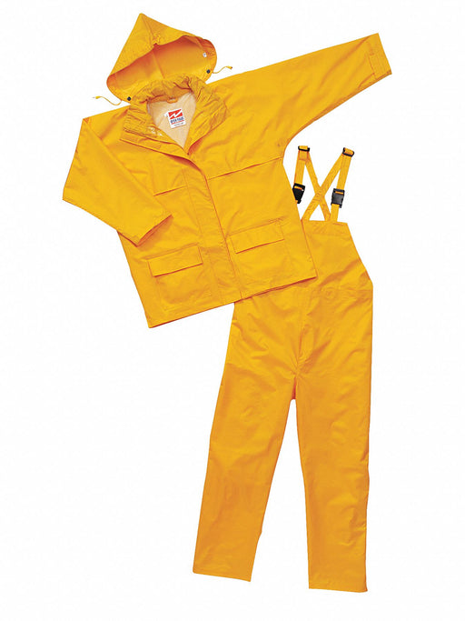 Rain Suit w/Jacket/Bib Unrated Yellow L