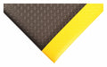Antifatigue Mat Black YllwBrdr 2ft.x3ft.