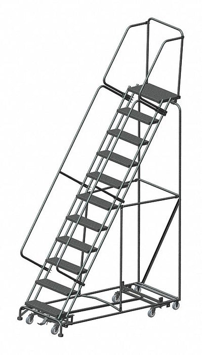 Lockstep Rolling Ladder Steel 110 In.H