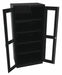 Storage Cabinet 78 x36 x24 Black 4Shlv