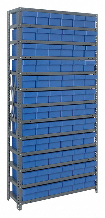 Bin Shlvng 12inx75inx36in Blue