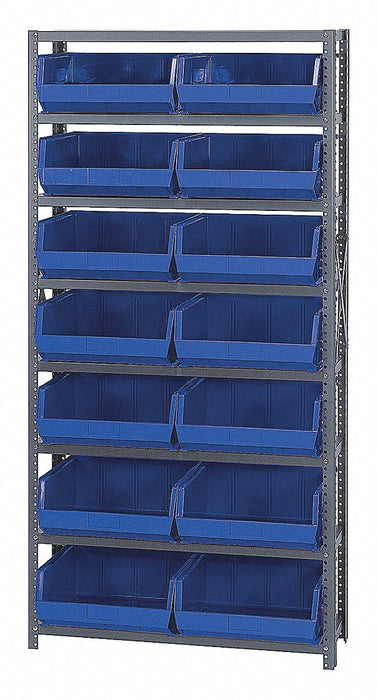 E1500 Bin Shlvng 12inx75inx36in Blue
